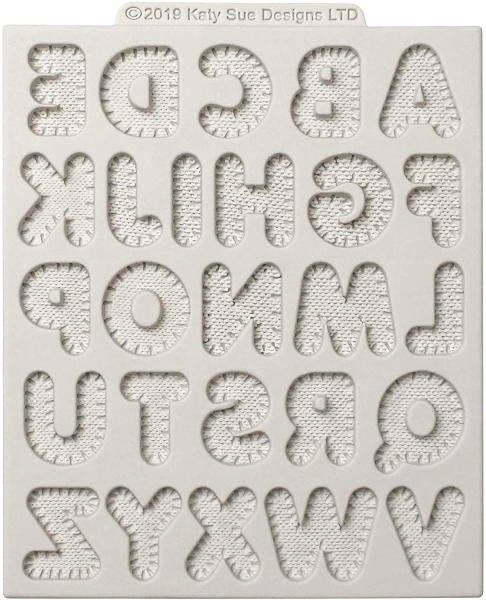 Silikonform - ABC... Abgesteppt